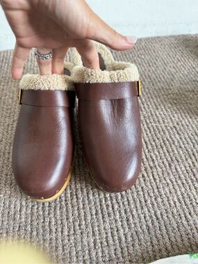 Paige Shearling Lined Slip-On Clogs